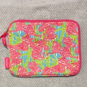 Lilly Pulitzer Flamingo Print Laptop/ iPad Sleeve